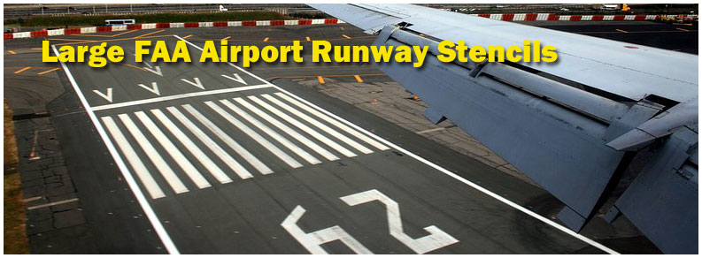 F.A.A. Airport Letter and Number 96” Stencils