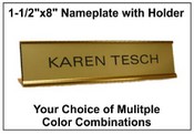 Insert Only for Traditional Alum Nameplate Holders, Engraved