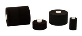 HP-100-RX XF NEOPRENE INK ROLL - 2" BLACK NEOPRENE - DRY