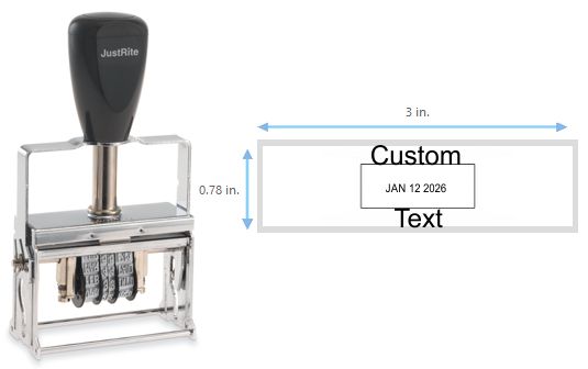 Justrite 34 FB Self-Inking Dater
Self-Inking 34FB Dater