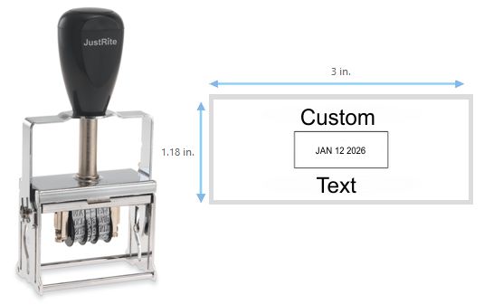 Justrite 43 FB Self-Inking Dater
Self-Inking 43FB Dater