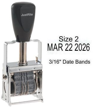 Justrite No. 2 Self-Inking Line Dater (3/16" Date Size)
SD-2